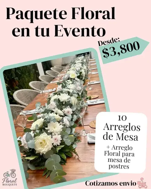 Areglos de mesa florar