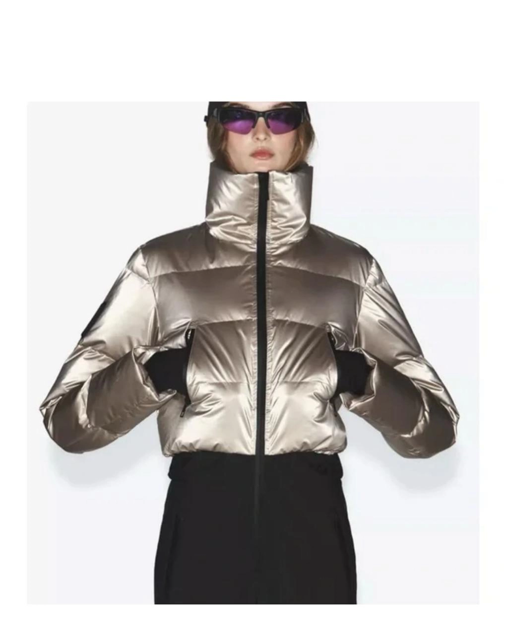 Zara ski suit metallic