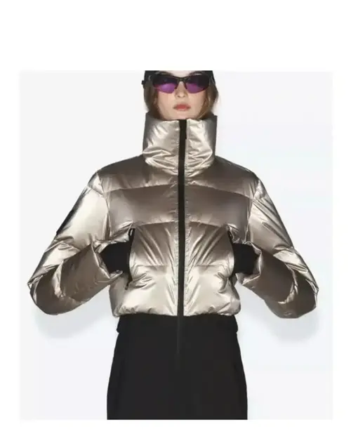 Zara ski suit metallic