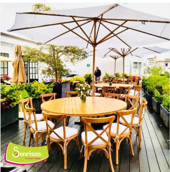 Sombrilla plegable 2.7m exterior