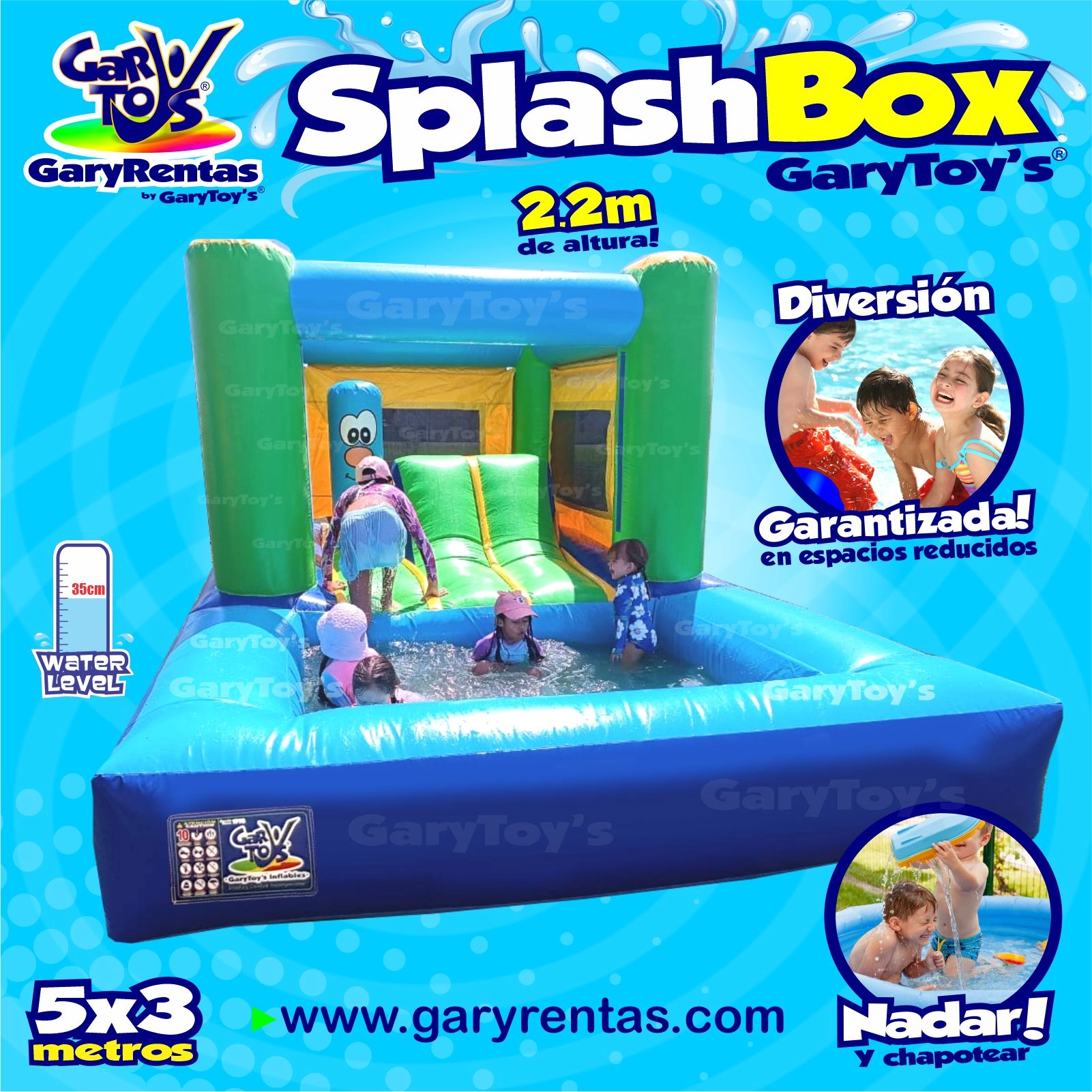 Splash box profesional para fotografía