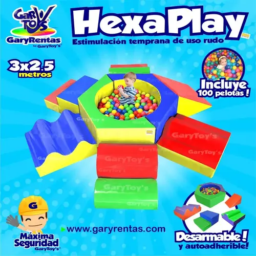 Juego inflable hexa play