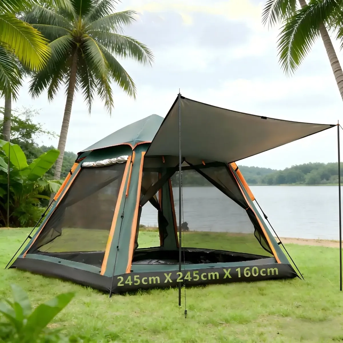 Casa de campaña familiar amplia 5-6 personas
