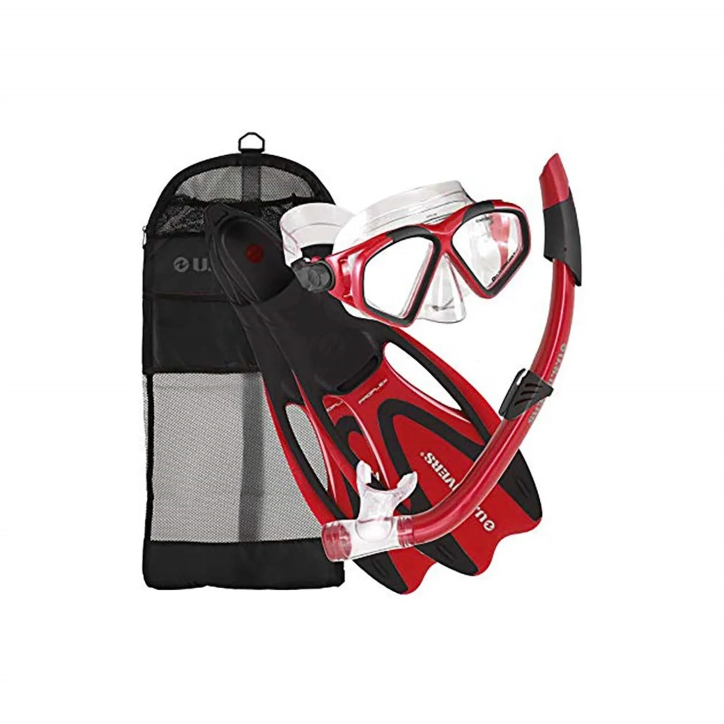 Set snorkel cressi méxico profesional con aletas y visor