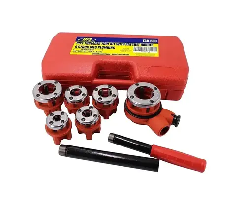 Kit tarraja manual hfs profesional para tubería npt