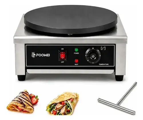 Máquina crepera eléctrica comercial 40cm