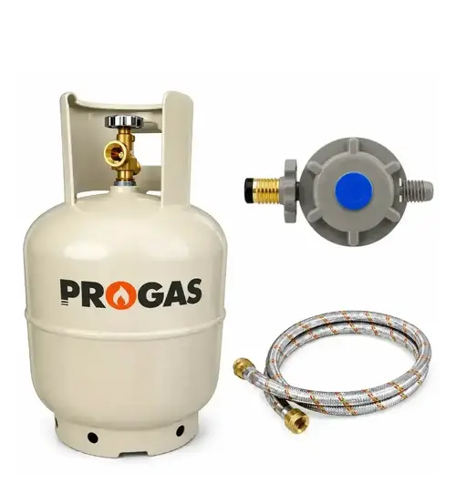 Tanque gas lp 9kg progas + kit regulador y manguera