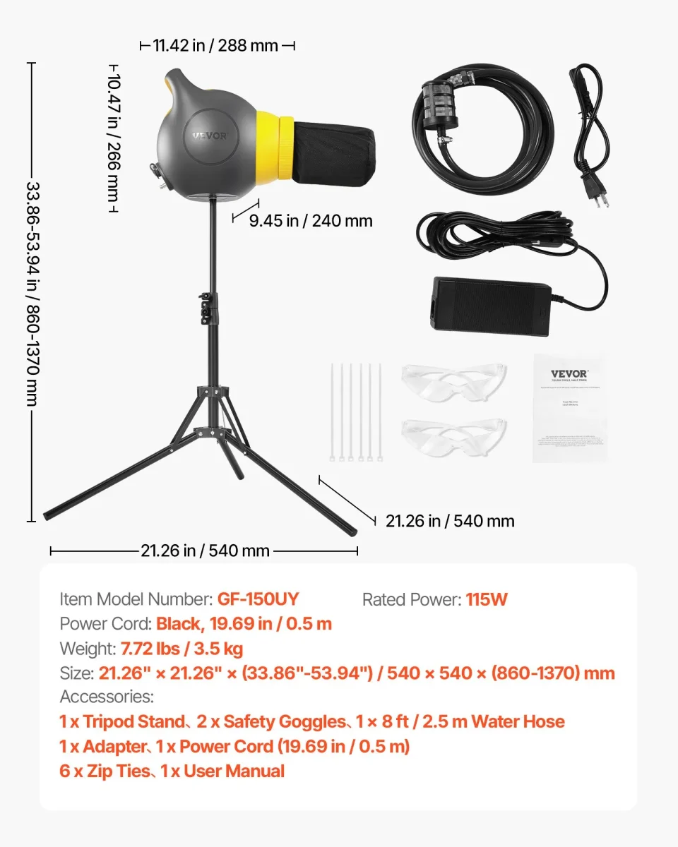 Máquina de espuma 115w para fiestas y eventos